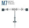 Humanscale M7 Dual Flat Panel Monitor Arm #M7-T2S22G14