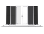 Slim Line Dual Sliding Doors
